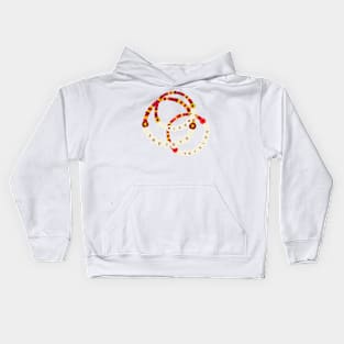 Red Friendship Bracelet Kids Hoodie